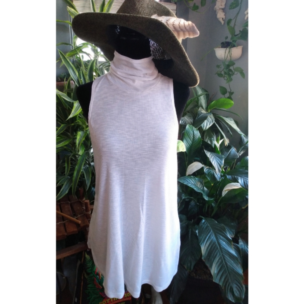 Free People Mock Neck Tank Top